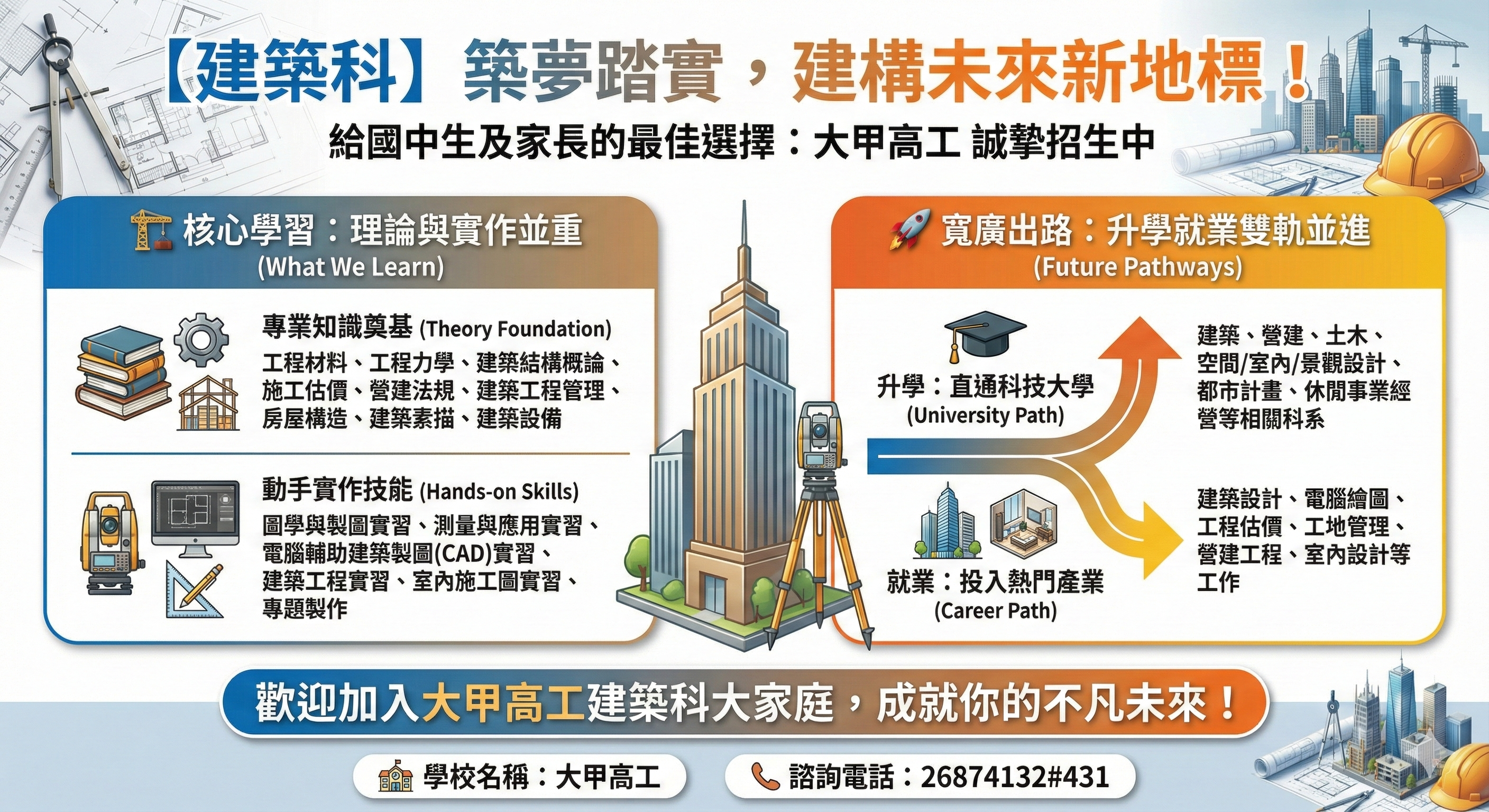 招生科別介紹~建築科